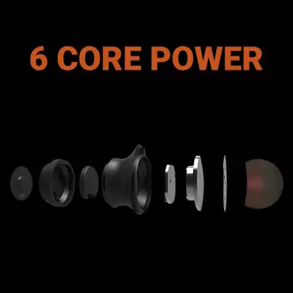 qor9 SONIC Bluetooth Headset (Black And Orange, In the Ear) qor9 SONIC Bluetooth Headset (Black And Orange, In the Ear)